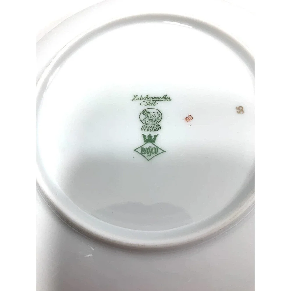 2 Vtg Hutschenreuther Selb Salad Plates Bavaria Germany‎ Pasco Plums Grapes